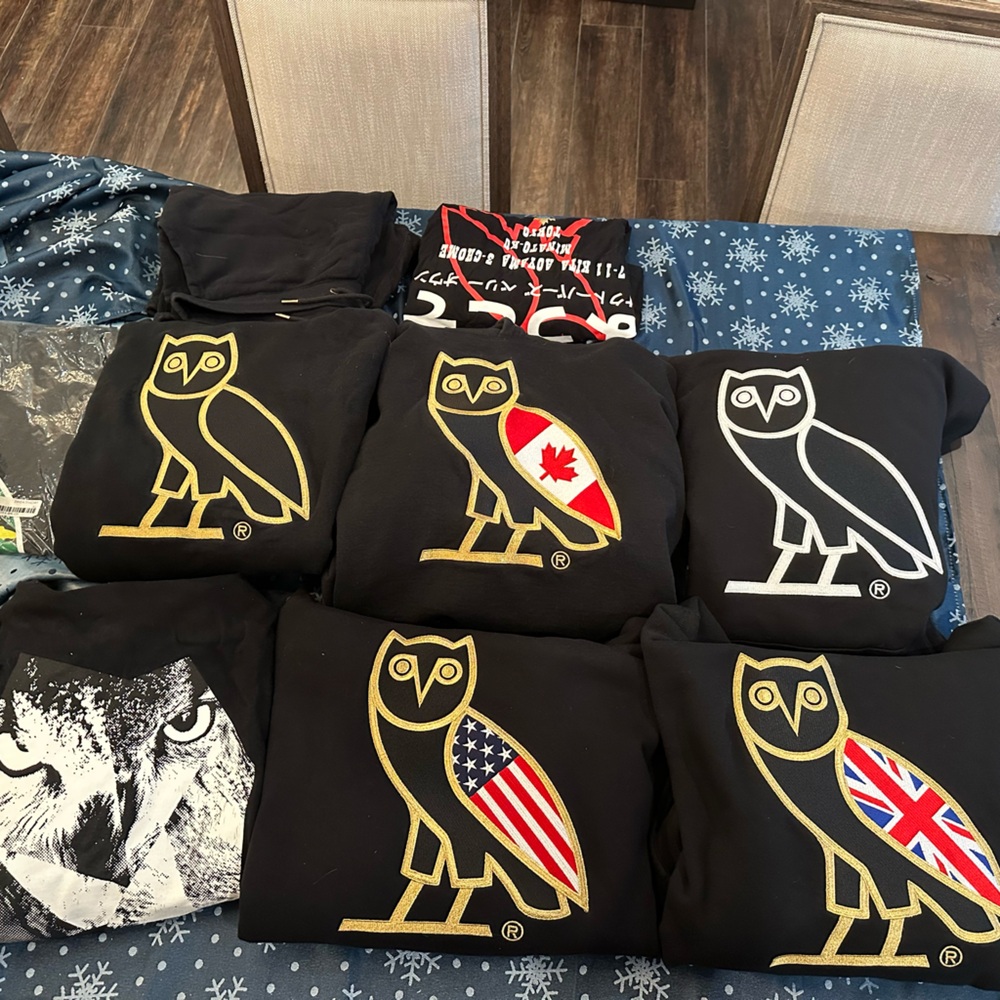 Black Hoodies with Owl Logo